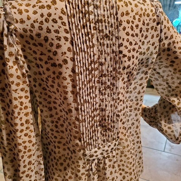 DVF leopard print 100% silk blouse - Picture 2 of 4